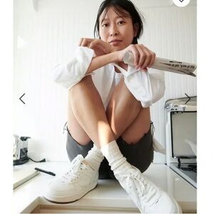 Madewell Court Sneakers White Leather